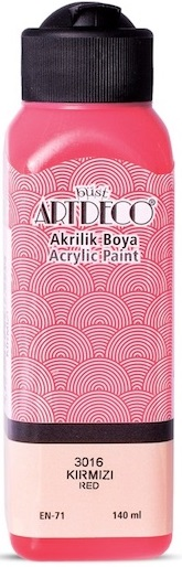 ARTDECO AKRİLİK BOYA 140 ML KIRMIZI Y-070R-3016