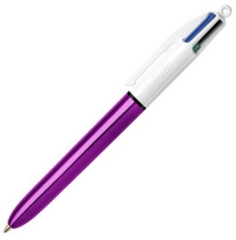 BIC TÜKENMEZ KALEM 4 RENK SHINE 12 Lİ MOR GÖVDE 982876