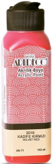 ARTDECO AKRİLİK BOYA 140 ML KADİFE KIRMIZI Y-070R-3019