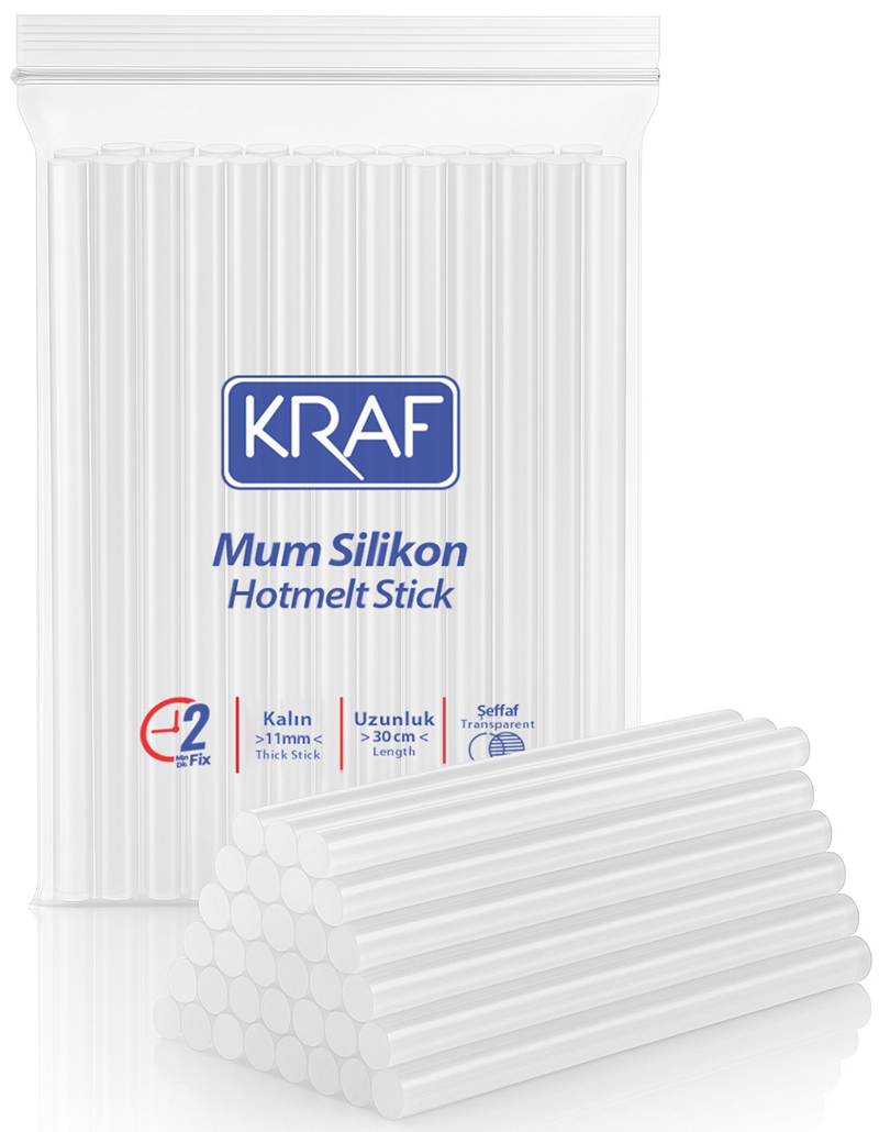 KRAF SİLİKON ŞEFFAF 30 CM KALIN 1 KG 4011