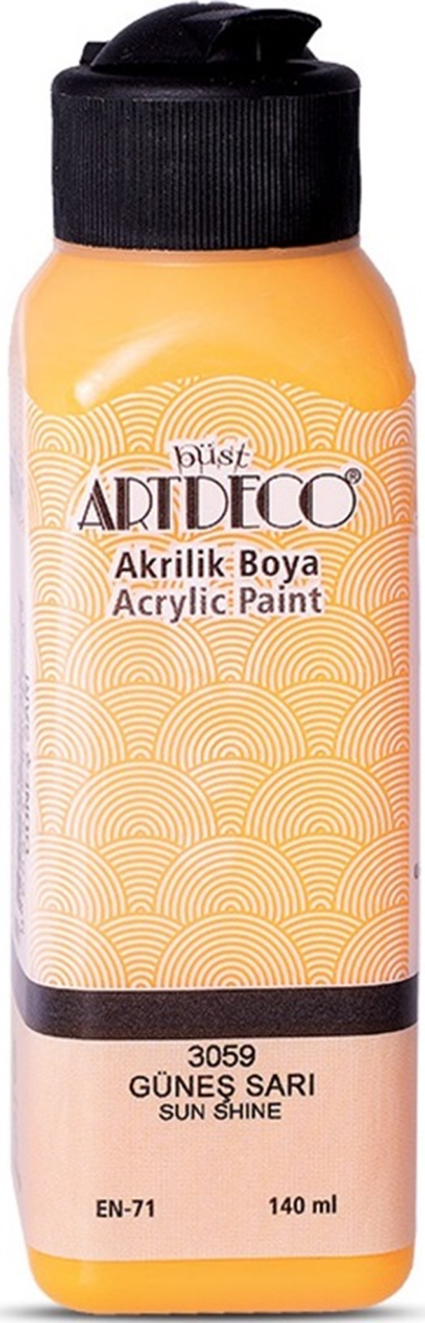 ARTDECO AKRİLİK BOYA 140 ML GÜNEŞ SARI Y-070R-3059