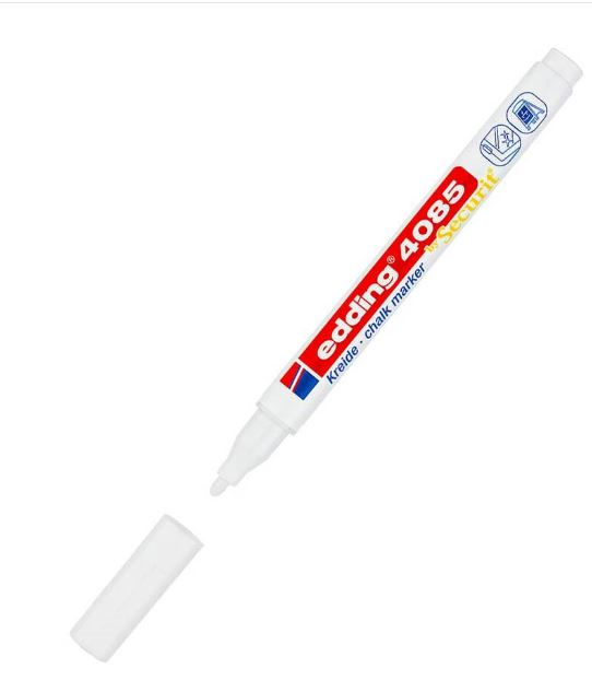 EDDING CAM KALEMİ E-4085 BEYAZ