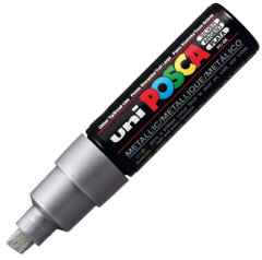 UNİ POSTER MARKÖRÜ POSCA PC-8K 8.0 GÜMÜŞ