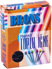 BRONS TOPLU İĞNE RENKLİ BAŞLIKLI BR-358