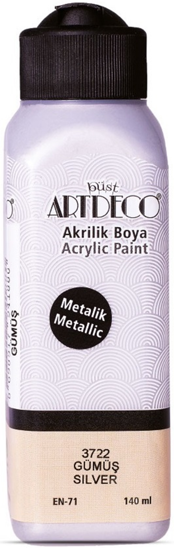 ARTDECO AKRİLİK BOYA METALİK 140 ML GÜMÜŞ Y-071R-3722