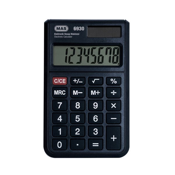 MAS HESAP MAKİNESİ 6930 8 HANE CEP TİPİ