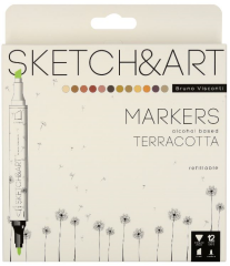 BRUNO VISCONTI TWIN MARKER SKETCH & ART 12 TOPRAK 22-0076/09