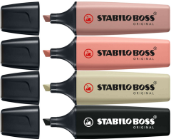 STABILO FOSFORLU KALEM BOSS NATURECOLORS SET 4 LÜ 70/4-2-3