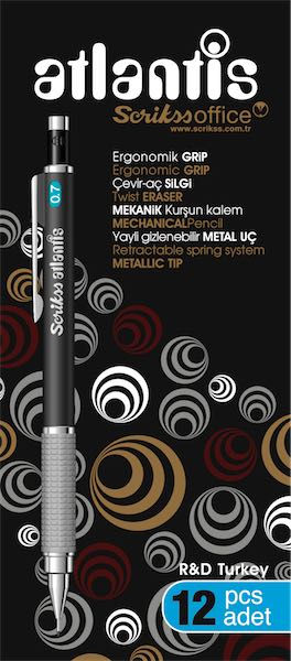 SCRIKSS VERSATİL KALEM ATLANTİS 0.7 SİYAH