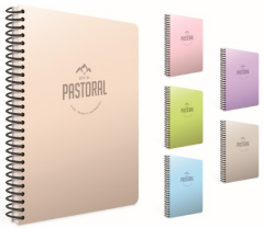 GIPTA DEFTER PASTORAL A4 SPİRALLİ PP KAPAK 200 YP. KARELİ 5555