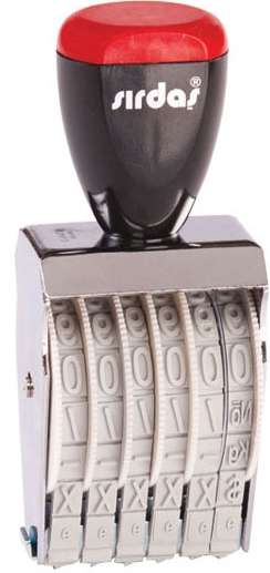 SIRDAŞ NUMARATÖR 9MM 6 HANE 1596