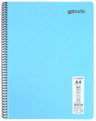 MYNOTE DEFTER FLEX PASTEL PP KAPAK SPİRALLİ A4 72 YP DÜZ MFXPA-A472-ÇZ