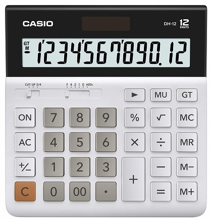 CASIO HESAP MAKİNESİ MASAÜSTÜ DH-12-WE 12 HANE