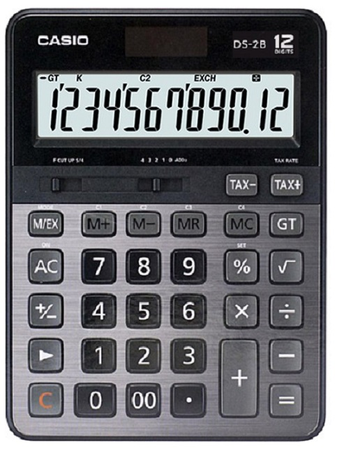 CASIO HESAP MAKİNESİ MASAÜSTÜ DS-2B 12 HANE