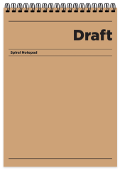 KESKİN BLOKNOT DRAFT A4 KARTON KAPAK HAFİF KAĞIT 80 YP. KARELİ 140532