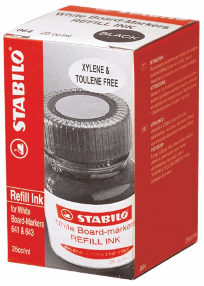 STABILO BEYAZ TAHTA KALEMİ  MÜREKKEBİ 25 ML KIRMIZI 641040