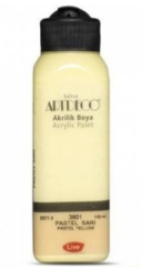ARTDECO AKRİLİK BOYA PASTEL 140 ML SARI Y-070R-3801
