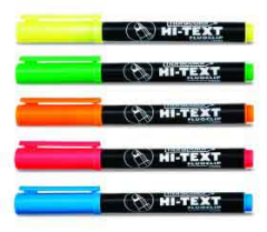 HI-TEXT FOSFORLU KALEM KALEM TİPİ TURUNCU 7000T