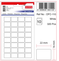 TANEX OFİS ETİKETİ OFC-110 BEYAZ