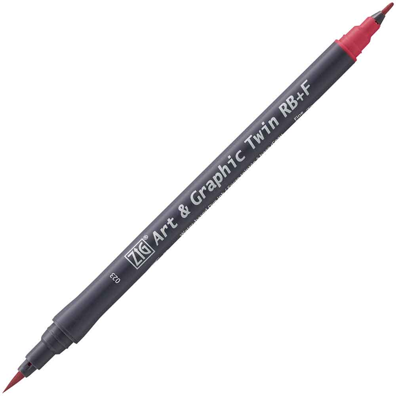 ZIG ART&GRAPHIC TWIN RB TUT-95 23 WINE RED