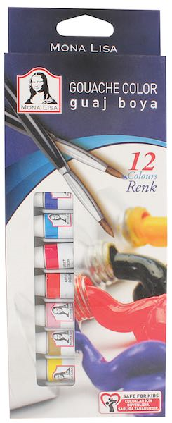 SÜDOR GUAJ BOYA MONALISA 12X12 ML TÜP SD57512