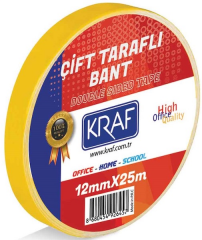 Çift Taraflı Bant 12 Mm X 25 Mt