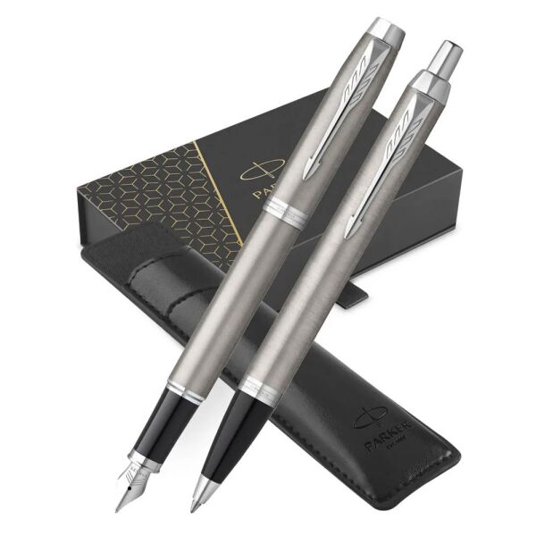 PARKER DOLMA KALEM + TÜKENMEZ KALEM KILIFLI IM SS CT DUO SET 2214458
