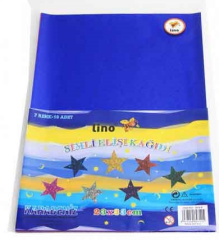 LİNO ELİŞİ KAĞIDI 23x33 SİMLİ 7 RENK 10 LU 3814-P