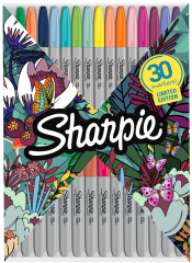 SHARPIE PERMANENT FINE 30 LU SET ZARF 2158181