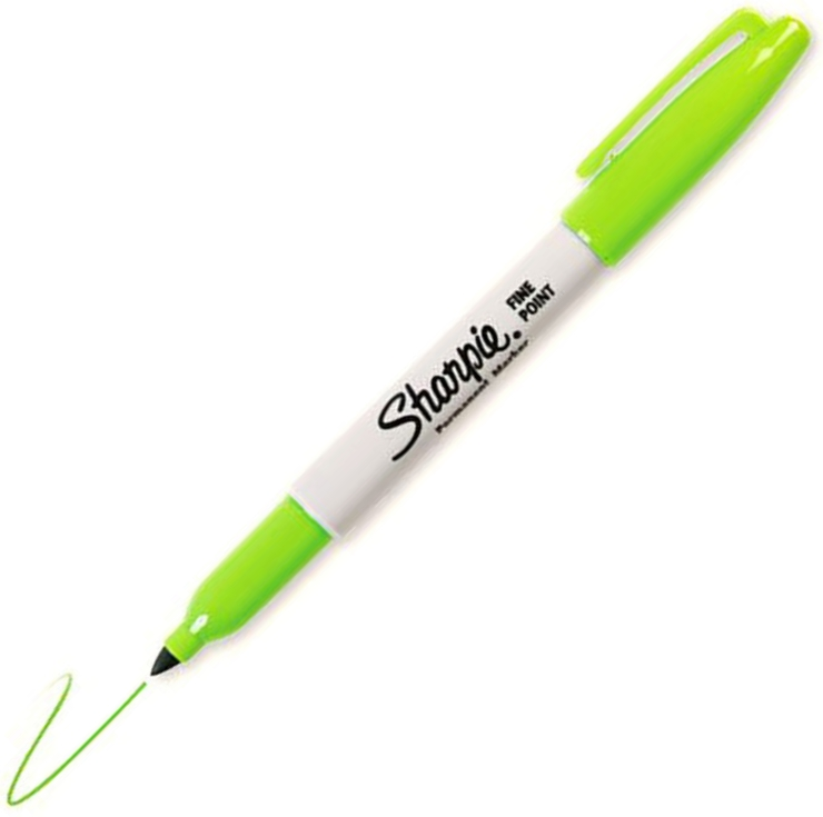 SHARPIE PERMANENT FINE YUVARLAK UÇ LİMON YEŞİLİ 2025037
