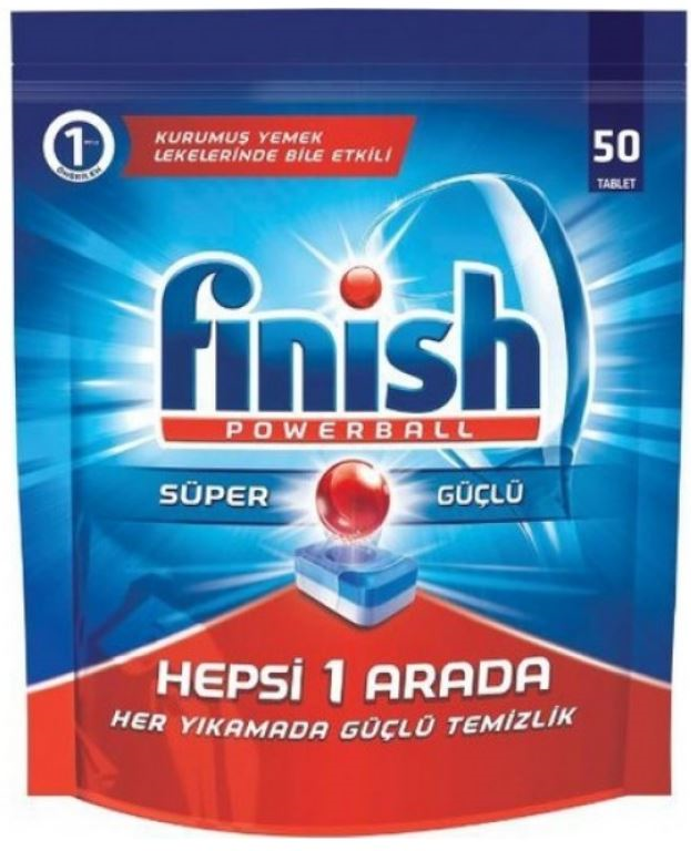 FINISH BULAŞIK MAKİNESİ DETERJANI TABLET HEPSİ 1 ARADA 50 Lİ