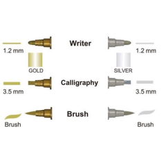 ZIG YAZI SETİ METALİK GOLD&SILVER MS/3VGS 3LÜ
