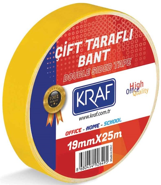 Çift Taraflı Bant 19 Mm X 25 Mt