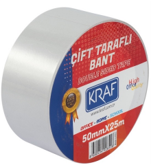 Çift Taraflı Bant 50 Mm X 25 Mt