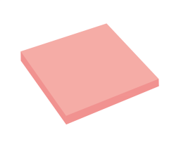 KRAF YAPIŞKANLI NOT KAĞIDI 76x76   50 YP ŞEFFAF PEMBE 7676TR