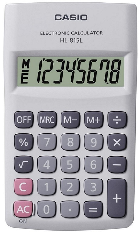 CASIO HESAP MAKİNESİ HL-815L-WE-W-DP