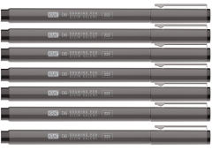 KRAF DRAWING PEN - ÇİZİM KALEMİ 222 7 Lİ SET