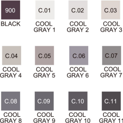 ZIG KURECOLOR TWIN S KC-3000/12B8 12 Lİ COOL GRAY COLORS