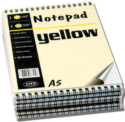 LİZ BLOKNOT A5 SPR. 40YP KAR. PR05