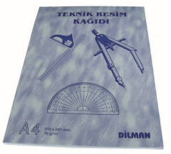DİLMAN TEKNİK RESİM KAĞIDI A4 DİKEY 30 YP 2112