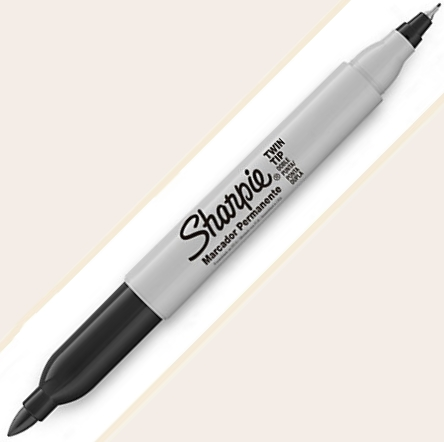 SHARPIE PERMANENT TWIN ÇİFT UÇ SİYAH 811100