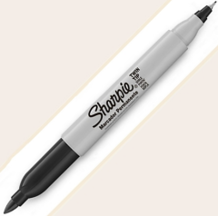 SHARPIE PERMANENT TWIN ÇİFT UÇ SİYAH 811100
