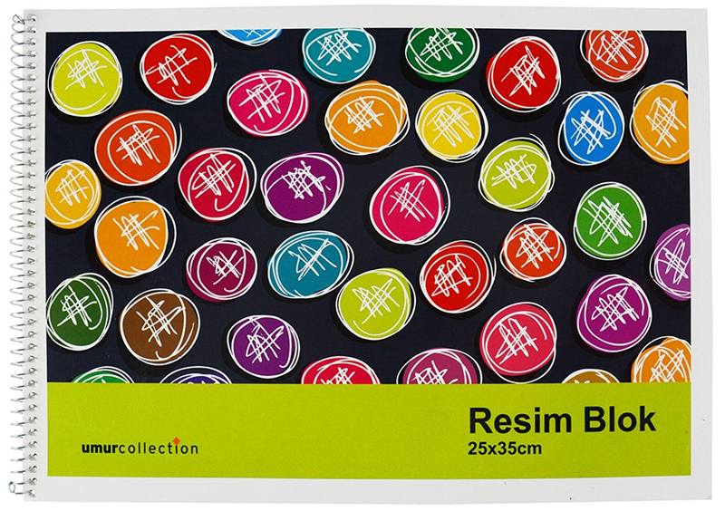 MYNOTE RESİM DEFTERİ KARTON KAPAK SPİRALLİ 25x35 15 YP 2092