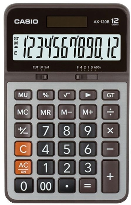 CASIO HESAP MAKİNESİ MASAÜSTÜ AX-120B 12 HANE