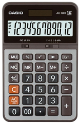 CASIO HESAP MAKİNESİ MASAÜSTÜ AX-120B 12 HANE