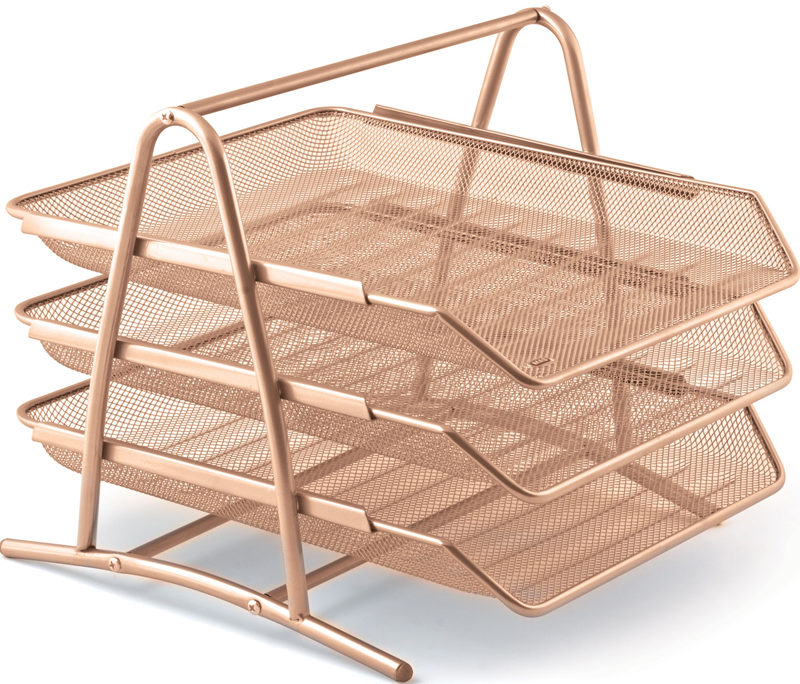 MAS EVRAK RAFI PERFORELİ 3 LÜ 523 ROSE GOLD