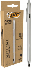 BIC TÜKENMEZ KALEM CRISTAL RENEW METAL GÖVDELİ 2 YEDEKLİ 998485-990126