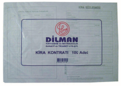 DİLMAN KİRA KONTRATI 100 LÜ 3018