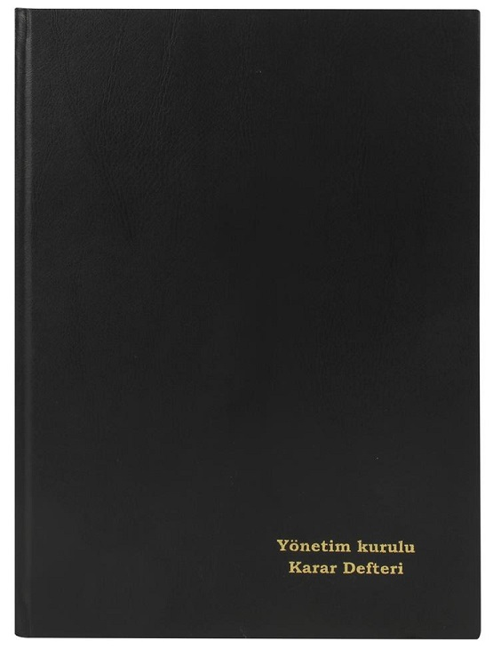 DİLMAN YÖNETİM KURUL KARAR DEFTERİ CİLTLİ 22.5x32  96 YP NUMARALI 5372