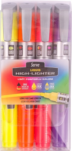SERVE FOSFORLU KALEM LİKİT SET 4 LÜ SV-LKTFB4KRPA